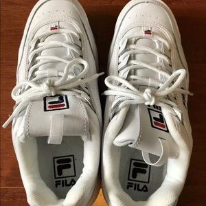 FILA DISRUPTOR II WHEAT WHITE RED FILA DISRUPTOR II WHEAT WHITE RED